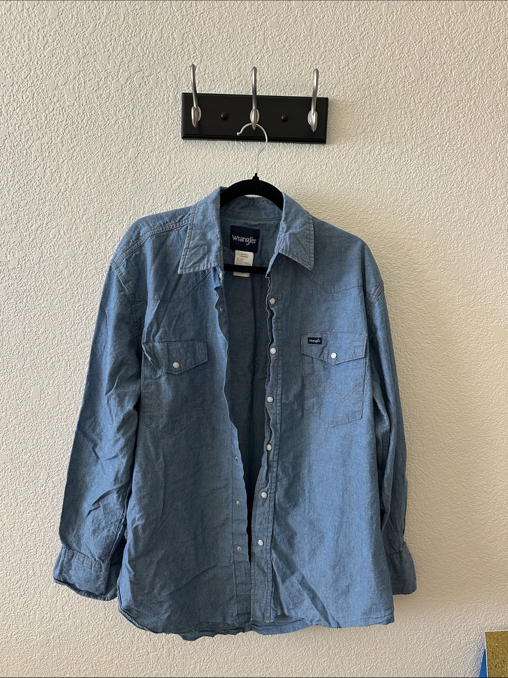 Wrangler Light Blue Denim Western Shirt